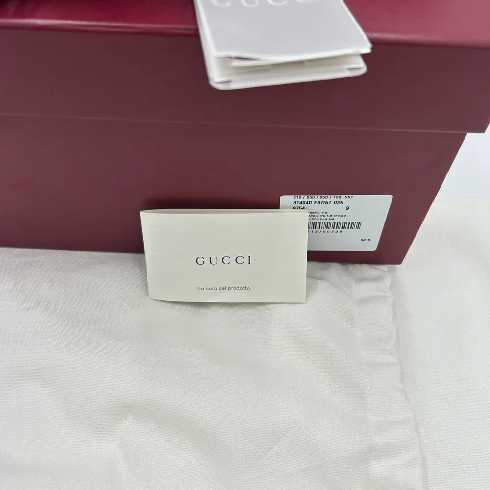 Men's Gucci 2.0 sneakers in white/gray/burgundy size 9 made in Italy